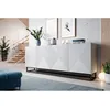 Image de Buffet 4 portes 200 cm ALICE pieds en métal blanc BOBOCHIC