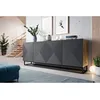 Image de Buffet 4 portes 200 cm ALICE pieds en métal gris foncé BOBOCHIC
