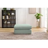 Image de Pouf ultra moelleux PARIS tissu bouclette vert BOBOCHIC