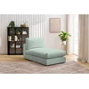 Image de Méridienne pour canapé modulable PARIS tissu bouclette vert BOBOCHIC 1 places
