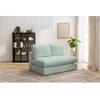 Image de Chauffeuse 2 places pour canapé modulable PARIS tissu bouclette vert BOBOCHIC 2 places