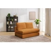 Image de Chauffeuse 2 places pour canapé modulable PARIS tissu bouclette jaune BOBOCHIC 2 places