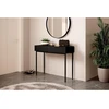 Image de Console 2 tiroirs KASHA pieds noirs noir BOBOCHIC
