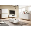 Image de Buffet haut 2 portes 100 cm KASHA Pieds or blanc BOBOCHIC