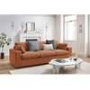 Image de Canapé droit fixe 3 places BELAIR orange BOBOCHIC