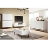 Image de Buffet haut 2 portes 100 cm KASHA Pieds noir blanc BOBOCHIC
