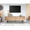 Image de Meuble TV 180 cm OPERA effet chêne et effet marbre noir BOBOCHIC