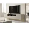 Image de Meuble TV avec niche 200 cm KASHA Pieds or beige BOBOCHIC