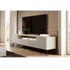 Image de Meuble TV avec niche 200 cm KASHA Pieds noirs beige BOBOCHIC