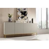 Image de Buffet 4 portes 200 cm KASHA Pieds or beige BOBOCHIC