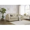 Image de Canapé droit convertible CEZANNE ouverture express tissu bouclette beige 160x194 BOBOCHIC 3 places