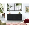 Image de Buffet 2 portes 167 cm ALICE pieds en métal noir BOBOCHIC