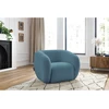 Image de Fauteuil CELINE tissu lisse bleu clair BOBOCHIC