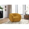 Image de Fauteuil CELINE tissu lisse jaune BOBOCHIC