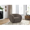 Image de Fauteuil CELINE tissu lisse taupe BOBOCHIC