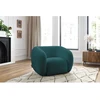 Image de Fauteuil CELINE tissu bouclette bleu clair BOBOCHIC
