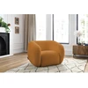 Image de Fauteuil CELINE tissu bouclette jaune BOBOCHIC