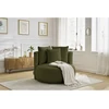 Image de Fauteuil CESAR tissu bouclette vert BOBOCHIC