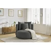 Image de Fauteuil CESAR velours gris clair BOBOCHIC