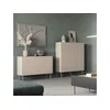 Image de Buffet haut 2 portes 120 cm ATLAS beige BOBOCHIC