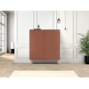 Image de Buffet haut 2 portes 120 cm ATLAS rouge BOBOCHIC