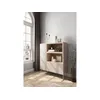 Image de Buffet haut 2 portes 120 cm ATLAS avec niches beige BOBOCHIC