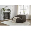 Image de Pouf ultra moelleux LILIBET tissu bouclette marron BOBOCHIC