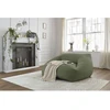 Image de Pouf ultra moelleux LILIBET tissu bouclette vert BOBOCHIC