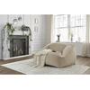 Image de Pouf ultra moelleux LILIBET tissu imitation fourrure beige BOBOCHIC
