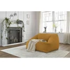 Image de Pouf ultra moelleux LILIBET velours côtelé jaune BOBOCHIC