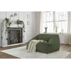 Image de Pouf ultra moelleux LILIBET velours côtelé vert BOBOCHIC
