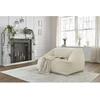 Image de Pouf ultra moelleux LILIBET velours côtelé beige BOBOCHIC