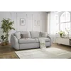 Image de Canapé droit convertible CEZANNE ouverture express tissu lisse gris clair 160x194 BOBOCHIC 3 places