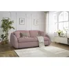 Image de Canapé droit convertible CEZANNE ouverture express tissu lisse rose 160x194 BOBOCHIC 3 places