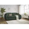 Image de Canapé droit convertible CEZANNE ouverture express tissu lisse vert 160x194 BOBOCHIC 3 places