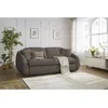 Image de Canapé droit convertible CEZANNE ouverture express tissu lisse taupe 160x194 BOBOCHIC 3 places