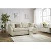 Image de Canapé droit convertible CEZANNE ouverture express tissu lisse beige 160x194 BOBOCHIC 3 places