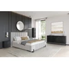 Image de Table de chevet 1 porte ALICE noir BOBOCHIC