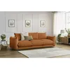 Image de Canapé droit fixe 3 places ERNEST orange BOBOCHIC