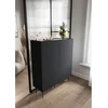 Image de Buffet haut 2 portes 120 cm ATLAS noir BOBOCHIC