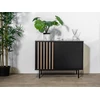 Image de Commode 3 tiroirs 1 porte CORNEILLE avec tasseaux en pin massif BOBOCHIC