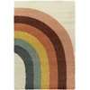 Image de Tapis poils longs CLAIRE motif abstrait multicolore 160x213 BOBOCHIC