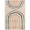 Image de Tapis poils longs LILIA motif abstrait multicolore 200x290 BOBOCHIC