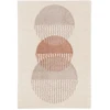 Image de Tapis poils ras PASCALE motif abstrait beige 160x230 BOBOCHIC