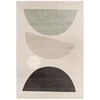 Image de Tapis poils ras MARTINE motif abstrait gris foncé 200x290 BOBOCHIC