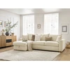 Image de Canapé d'angle réversible convertible ouverture express AUGUSTIN velours côtelé beige 140x200 BOBOCHIC 3 places