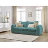 Image de Canapé droit convertible ARCHIMEDE ouverture express déhoussable bleu clair 160x194 BOBOCHIC 3 places