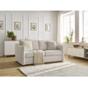 Image de Canapé droit convertible LENNY ouverture express 2 plis velours côtelé beige BOBOCHIC 3 places