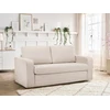 Image de Canapé droit convertible déplimousse COME tissu chiné beige BOBOCHIC 2 places