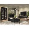 Image de Meuble TV 4 portes 167 cm LENARA avec tasseaux et LED noir BOBOCHIC